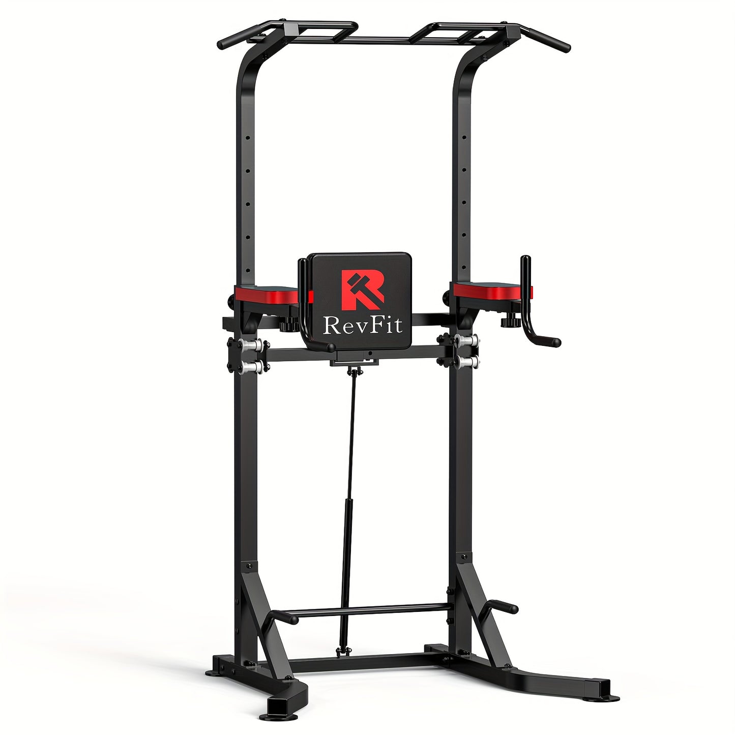 Optrekstang – Pull-up Bar – Krachtstation – Fitnessstang – Optrekapparaat – Verstelbare Hoogte 160-220 cm – Hydraulisch Ondersteund Systeem Met Rugsteun – Zwart