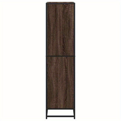 Bookshelf 60X35X139 Cm Made of Treated Wood in Brown Oak Color. Vertical Shelves, Sturdy And Durable, Attractive, Ample Storage Space, Smooth Surface, Moisture-Resistant, Warp-Resistant, And Split-Resistant, Suitable for Offi