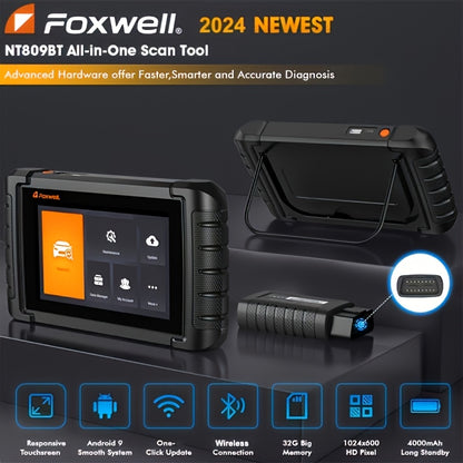 Draadloze OBD2 Diagnosetool – Auto Scanner – Foutcode Uitlezer – Diagnosescanner – Service Reset Apparaat – Bidirectionele Functionaliteit – Meer Dan 30 Onderhoudsfuncties