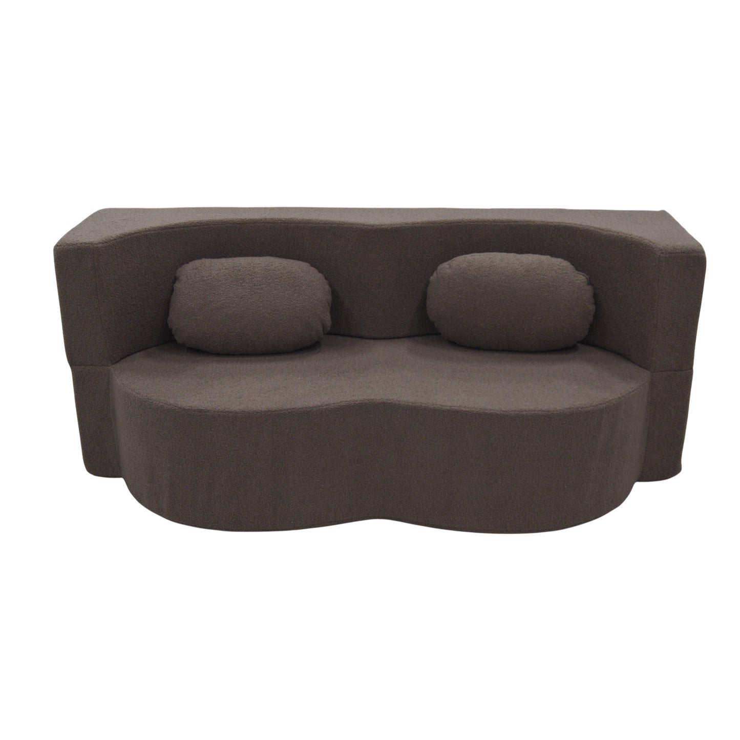 Slaapbank – Bedbank – Sleeperbank – Klapbank – Bankbed – Bruin – Memory Foam – Wasbare Afneembare Hoes – 200x100 cm – Comfortabel Scandinavisch Design