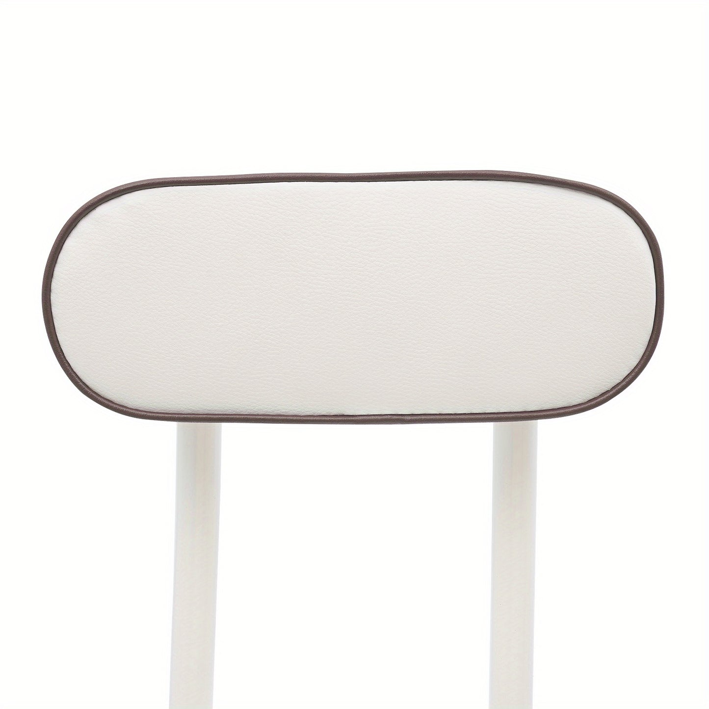 Barstoel – Barkruk – Keukenkruk – Opvouwbare Stoel – Zitkruk – Set Van 2 – Wit – Cushioned Zitting – Stalen Frame