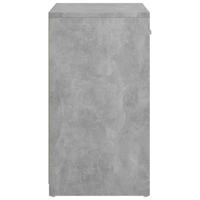 Schoenenkast – Schoenenrek – Schoenenopberger – Halmeubel – Schoenenbank – Cementgrijs – 94,5x31x57 cm – Hoogwaardig Multilayer Materiaal