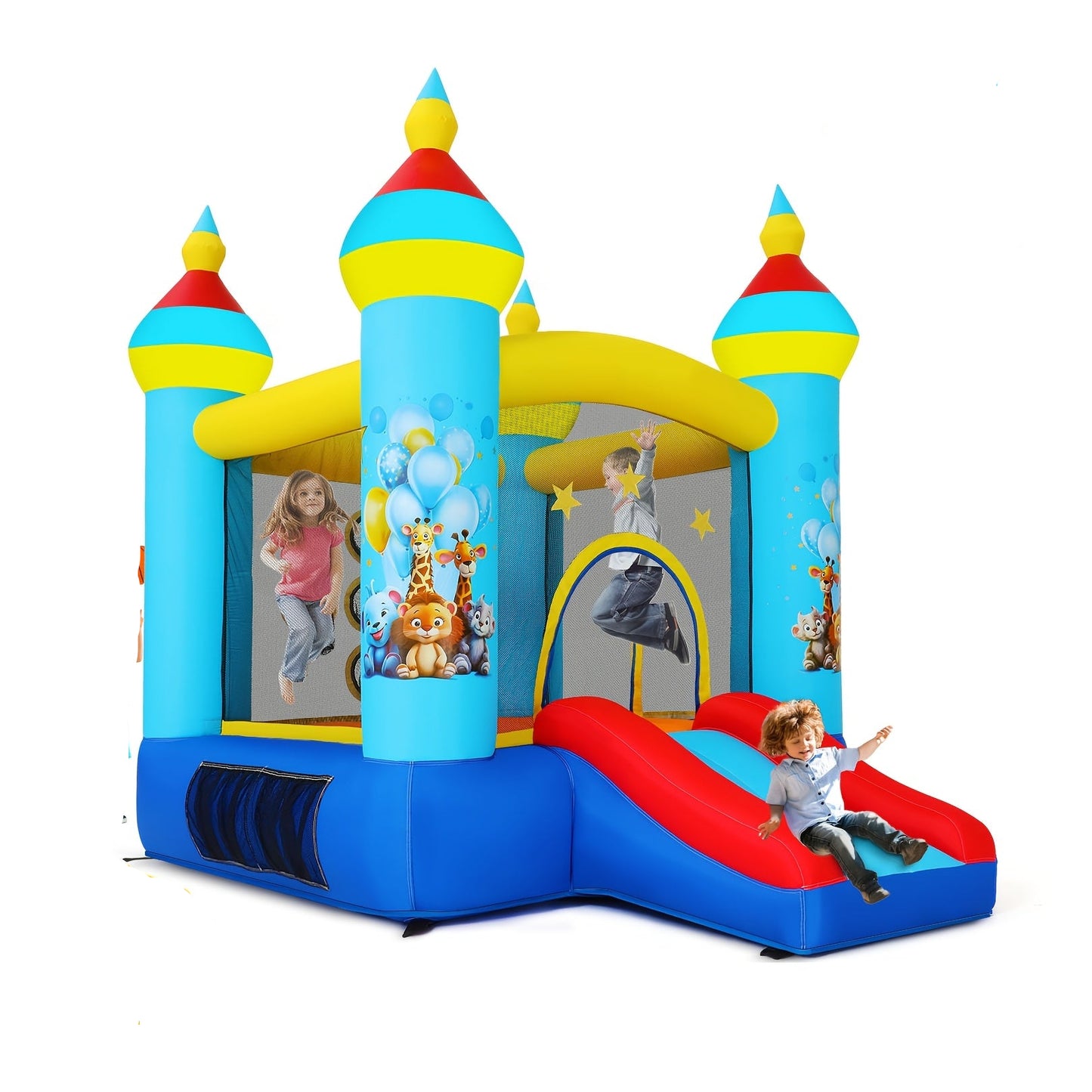 Kinderkeuken – Speelkeuken – Keukentje – Speelhuis – Rollenspel Keuken – Blauw – Duurzaam Kunststof – Compact Formaat