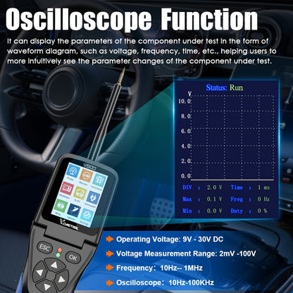 OBD2 Diagnose Tool – Auto Scanner – Foutcode Lezer – Voertuig Diagnostiek – Diagnoseapparaat – 4 Systeemdiagnoses – Draadloos Met USB Voeding