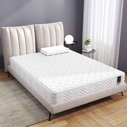 Memory Foam & Spring Mattress - Single/Double (90/140/160*200*18cm) | Thick Medium Firmness & Open Coil Sleep Support | Pressure Relief