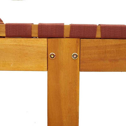 Houten Ligstoel – Houten Tuinstoel – Verstelbare Ligstoel – Acaciahouten Stoel – Olefin Stoffering – Duurzaam En Comfortabel