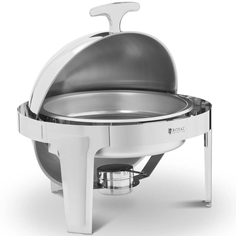 Voedselwarmer Rond – Warmhoudpan – Buffet Warmer – Catering Warmhouder – Draagbare Voedselverwarmer – 6 Liter Inhoud – Roestvrij Staal – Geen Elektriciteit Nodig