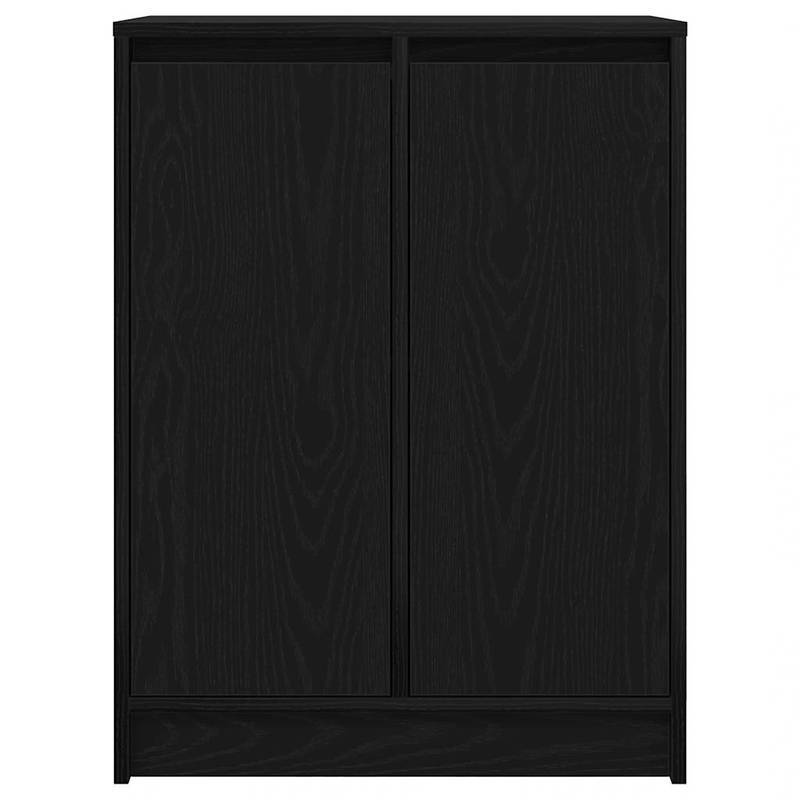 Sideboard 57x34x76cm chipboard black oak-colored Practical and removable