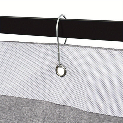 Omkleedcabine – Kleedruimte – Omtrek – Omkleedhoek – Kleedscherm – Vrijstaand – Verduisterend Gordijn – Stevig Metalen Frame – Compact En Gemakkelijk Te Monteren – Modern Grijs