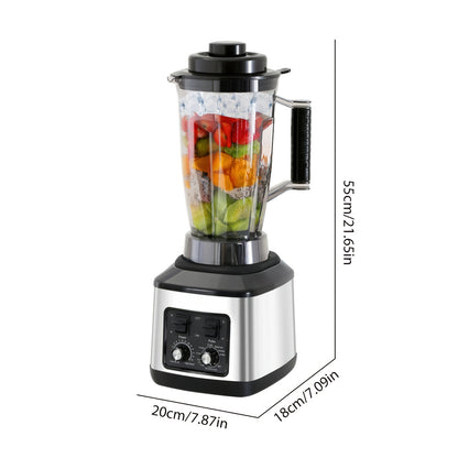3-in-1 Elektrische Blender – Multifunctionele Mixer – Sapcentrifuge – Smoothiemaker – Keukenmachine – 9500W Krachtige Motor – 3L, 1,5L en 0,5L Containers