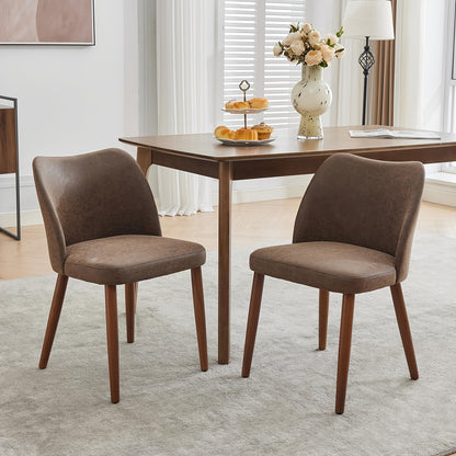 Eetkamerstoel – Stoel – Kuipstoel – Draaistoel – Keukenstoel – Mid Century Design – Ergonomische Stevige Rugleuning – Set Van 2 Groen