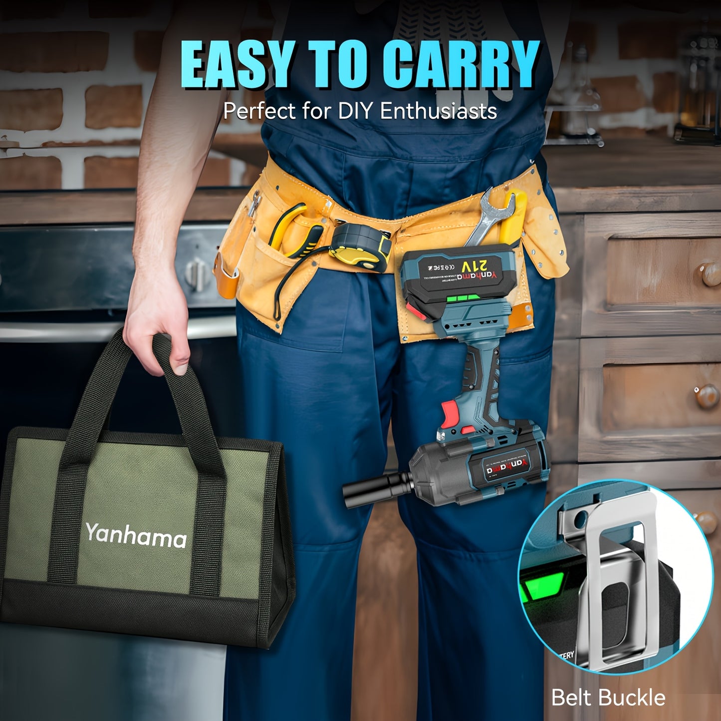 Slagschroevendraaier – Accuboormachine – Slagschroefmachine – Impactdriver – Schroefmachine – Draadloos – 4000 mAh Lithium-ion – Metaal