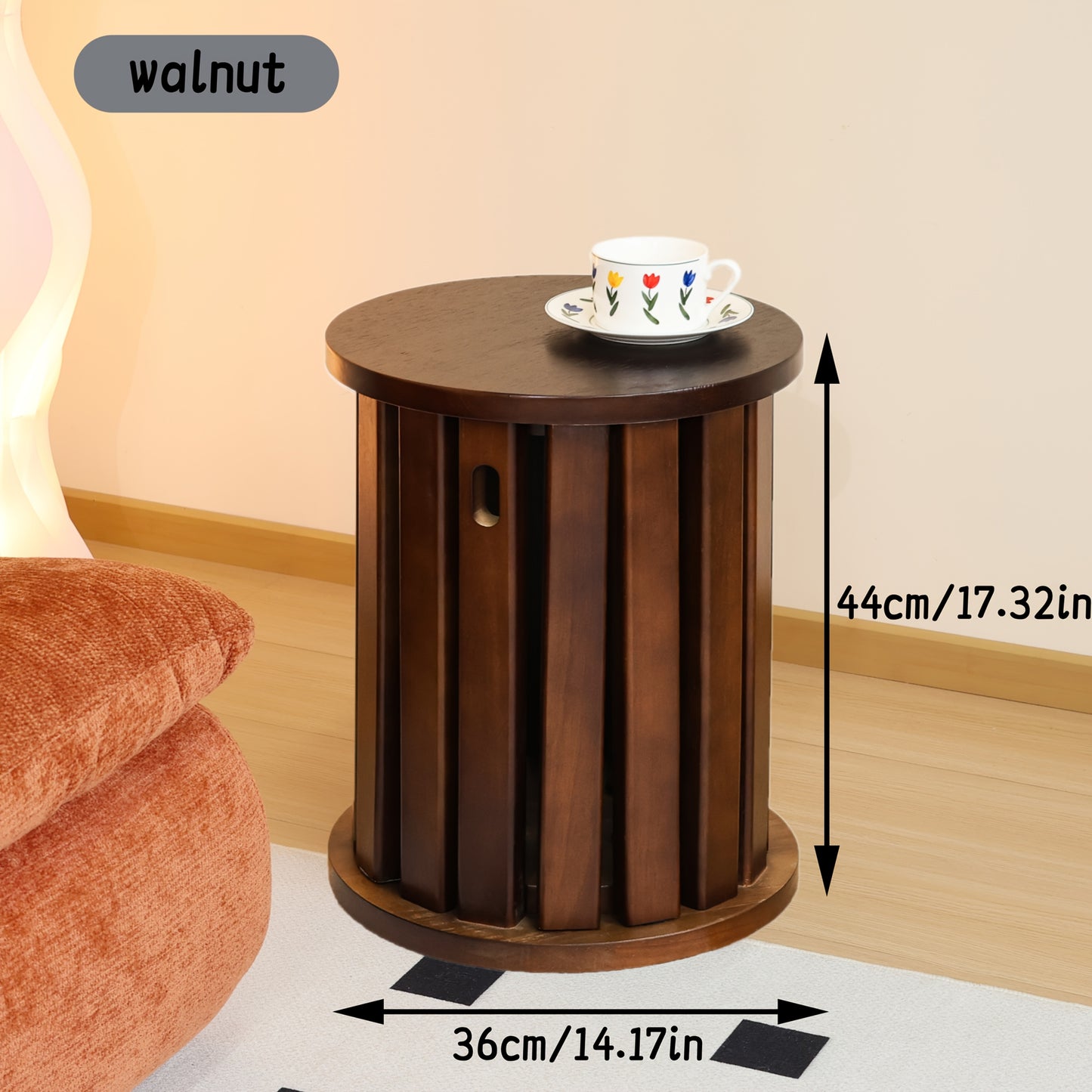 Moderne Kruk – Stapelbare Krukken – Barkruk – Eetkamerkruk – Keukenkruk – Eikenhout – Duurzaam & Compact – Gemakkelijk Schoon Te Maken – Walnoot