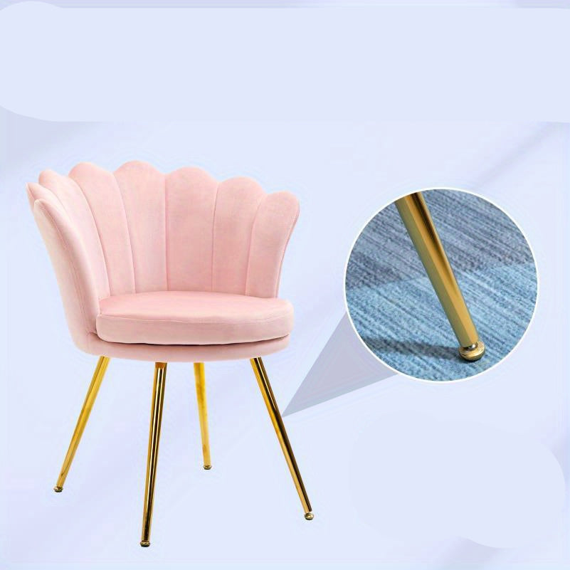 Loungefauteuil – Loungestoel – Relaxfauteuil – Armstoel – Fauteuil – Roze Velvet – Ergonomisch Ontwerp – Stevig Metalen Frame