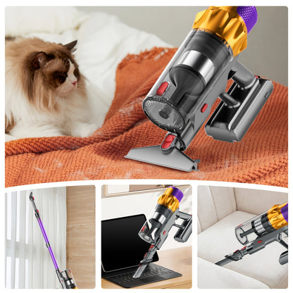Draadloze Stofzuiger – Snoerloze Stofzuiger – Handstofzuiger – Steelstofzuiger – Huisdier Stofzuiger – 70 Minuten Batterijduur – 4x HEPA Filter