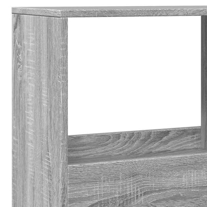 Room Divider 100X33X155.5 Cm Made of Treated Wood in Gray Sonoma Oak. Suitable for Office, Bedroom, Living Room, And Study.