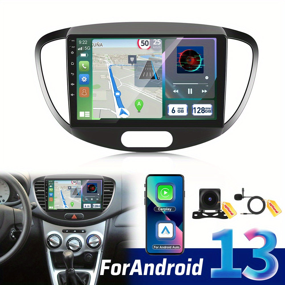 Autoradio MP5 Speler – Car Multimedia Systeem – Auto Navigatie Scherm – Touchscreen Radio – 9 Inch HD Display – Draadloze CarPlay & Android Auto – 6GB RAM 128GB Opslag
