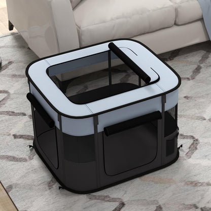 Hondenbox – Puppyren – Opvouwbare Hondenbench – Speelren – Dierenren – Adembenemend Mesh – Geschikt Voor Kleine Huisdieren Tot 4 Kg – Duurzaam Polyester – Binnen En Buiten Gebruik
