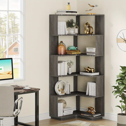 Boekenkast – Boekenrek – Opbergkast – Wandkast – Vakkenkast – Industrieel Design – 164,85 cm Hoog – Antitip Veiligheid