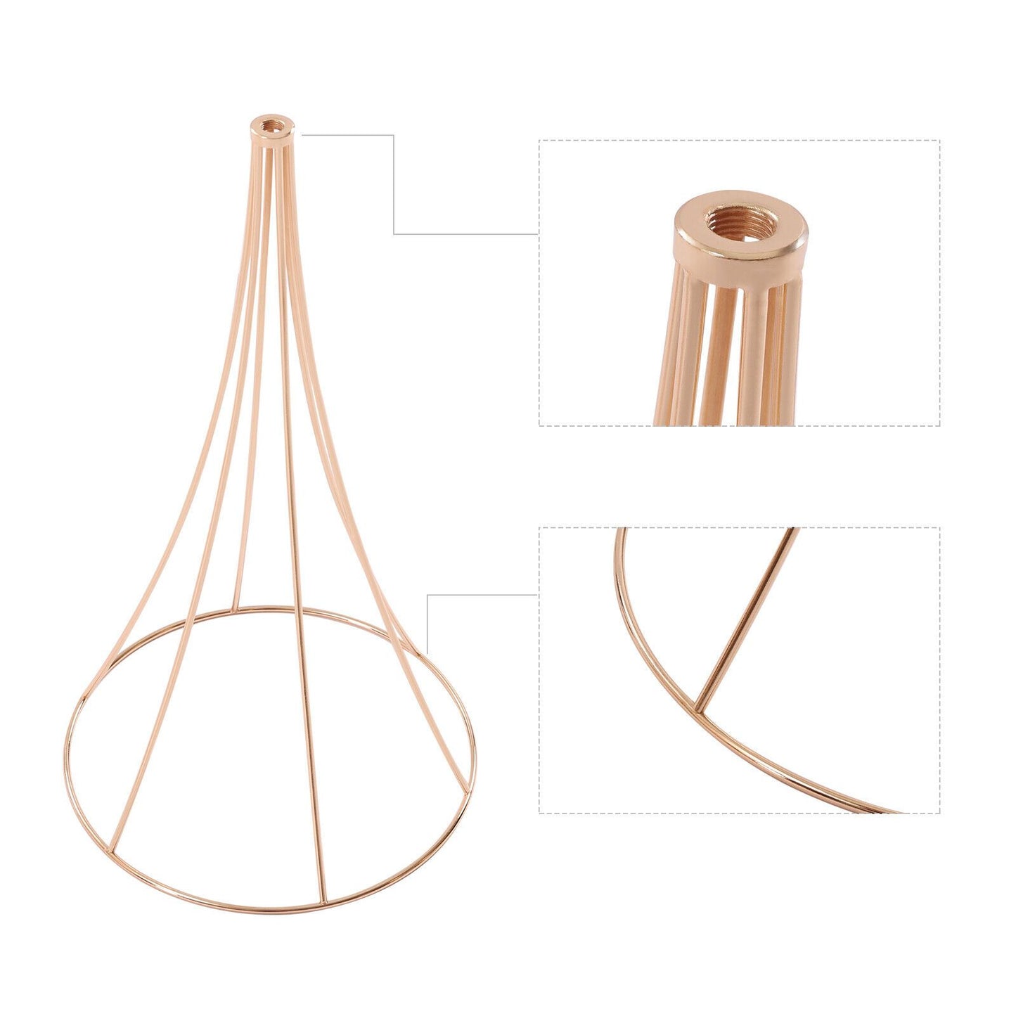 Weddingvaas – Bloemenvaas – Decoratieve Vaas – Tafelvaas – Bruiloftsvazen – 80 cm Hoog – Gouden Metalen Trompetvaas van IJzer