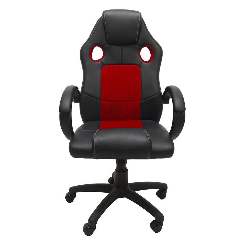 Draaistoel – Bureaustoel – Gamestoel – Werkstoel – Kantoorstoel – Ergonomisch Design – Verstelbare Rugleuning Tot 180° – Rood-Zwarte Kleur