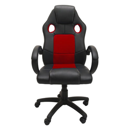 Draaistoel – Bureaustoel – Gamestoel – Werkstoel – Kantoorstoel – Ergonomisch Design – Verstelbare Rugleuning Tot 180° – Rood-Zwarte Kleur