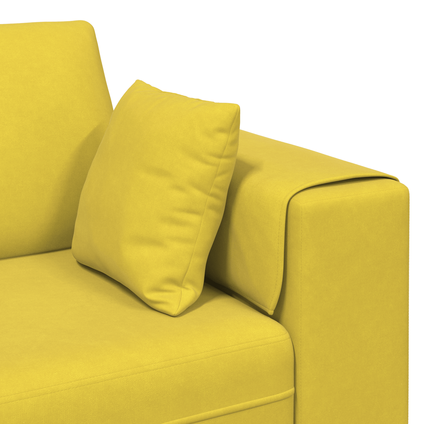 Bankstel – Hoekbank – Slaapbank – Loungebank – Zacht Velvet – Donkergrijs – Stevig Houten Frame – Inclusief Ottoman