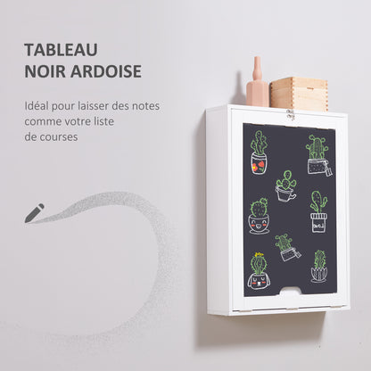 Inklapbare Wandtafel – Vouwtafel – Klaptafel – Muurbureau – Wandbureau – Space Saving Ontwerp – MDF Schoolbord Wit