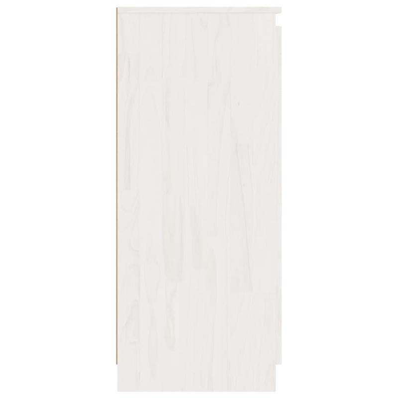 Set van 3 Witte Side Cabinets – Opbergkastjes – Display Cabinets – Kastjes – Multi-Pack Kastjes – Massief Grenenhout – Ruimtebesparend Ontwerp – Modern Strak Design