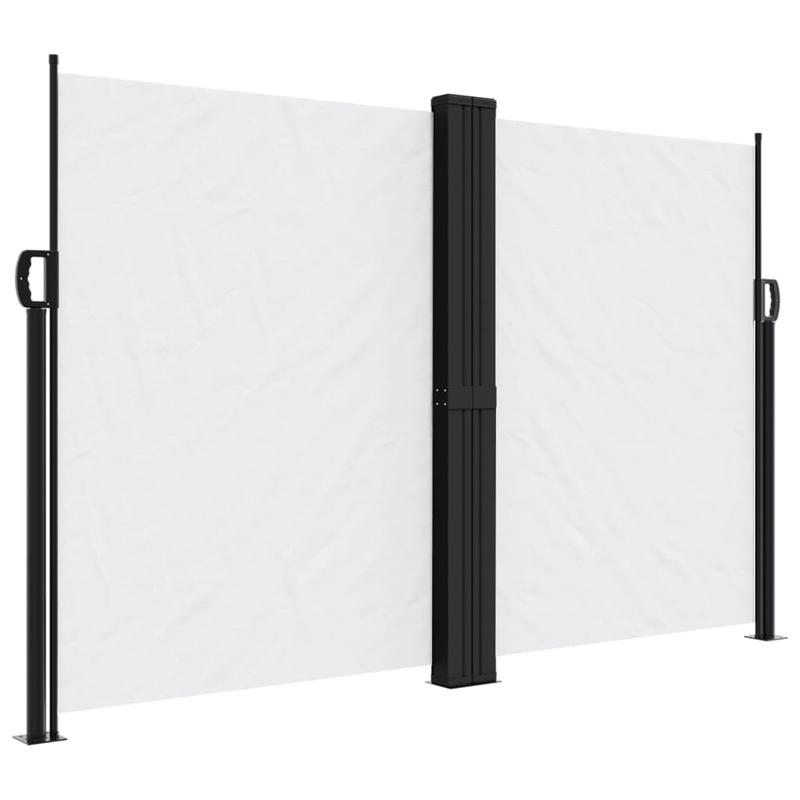 Windscherm – Uitschuifbaar Scherm – Balkonbescherming – Zonwering – Windscherm Tuin – Waterafstotend Polyester – Zelf Oprollend Mechaniek