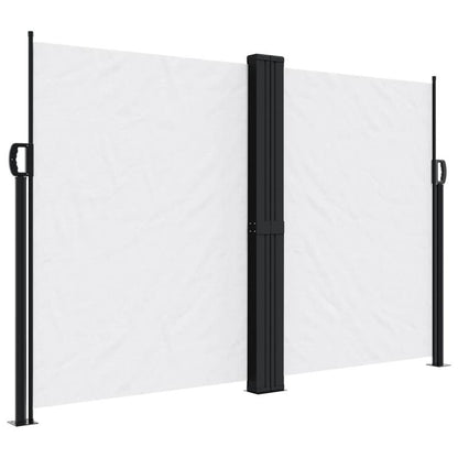 Windscherm – Uitschuifbaar Scherm – Balkonbescherming – Zonwering – Windscherm Tuin – Waterafstotend Polyester – Zelf Oprollend Mechaniek