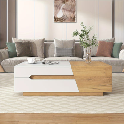 Uitschuiftafel – Salontafel – Klaptafel – Vouwtafel – Eettafel – Verborgen Opbergruimte – Volledig Voorgemonteerd
