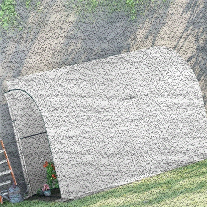Muurkas – Serre – Kweekkas – Plantenkas – Balkonskas – Winterbestendig Stalen Frame – Transparante UV-bestendige Folie – 300x150x213 cm