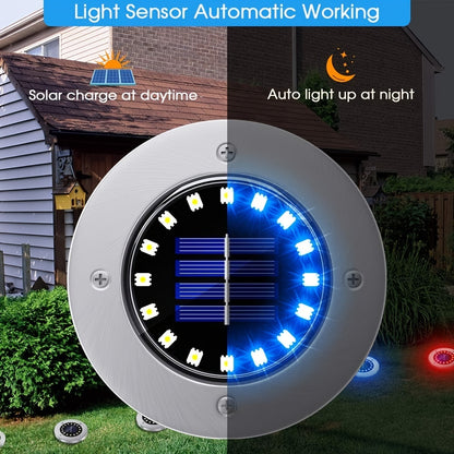 Solar Buitenlamp – Tuinlamp – Grondspot – LED Lamp – Solar Licht – Roestvrij Staal – Automatische Sensor – IP44 Waterdicht