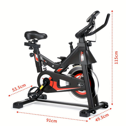 Hometrainer – Fitnessfiets – Spinbike – Exercycle – Indoor Bike – Stil Belt-Driven Systeem – 150 kg Draagvermogen