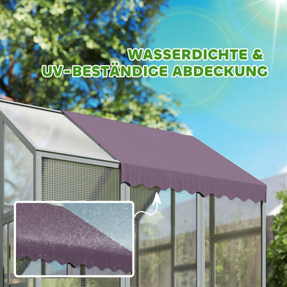 Kippenren – Kippenhok – Hennenren – Kip Verblijf – Kip schuilstal – Waterdicht Dak – 2 Nestkasten En 2 Zitstokken – Ruim Voor 6-8 Kippen – 1,7x1,8x1,8 Meter
