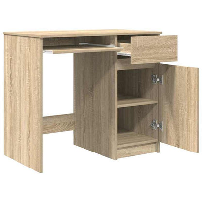 Bureau – Schrijftafel – Computertafel – Werkplek – Kantoormeubel – Sonoma Eiken – Compact 86x49x76 cm – Stevig Spaanplaat