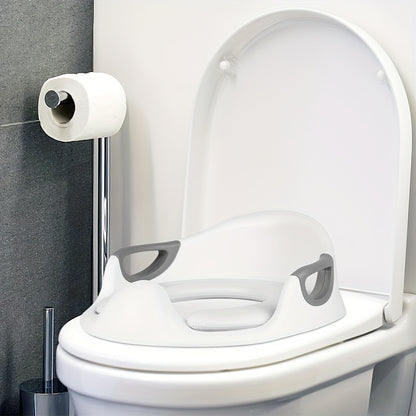 Raised Toilet Seat with Handrails - Heavy-Duty PVC Toilet Elevator with Non-Slip, Easy Installation for, Disabled, and Wheelchair Users - Bathroom Lift with Sturdy Handrails - Compatible with Standard Toilets - Ideal for Home