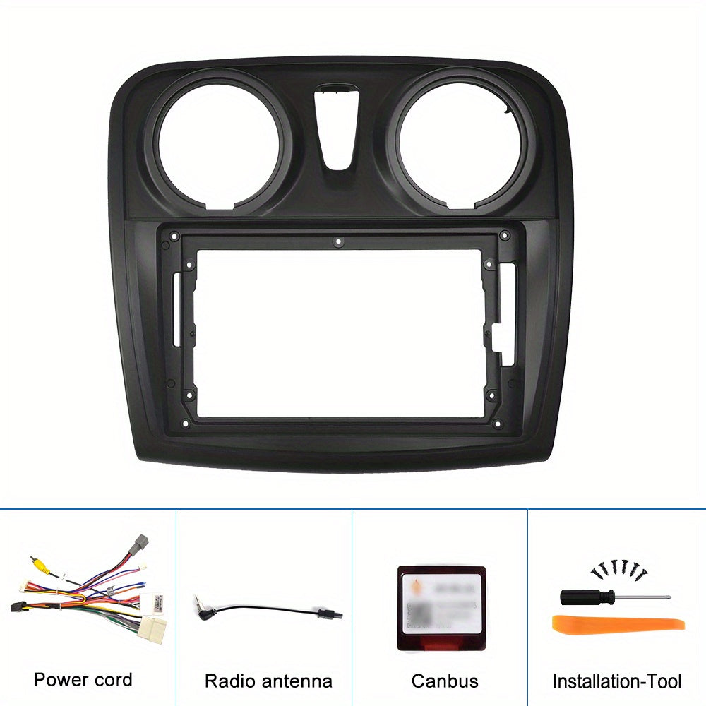 Android 15 Autoradio – Dubbele Din Multimedia Speler – Touchscreen Navigatie Systeem – Bluetooth Radio – CarPlay Autoradio – 9 Inch Scherm – Draadloze Connectiviteit – Achteruitrijcamera Inclusief