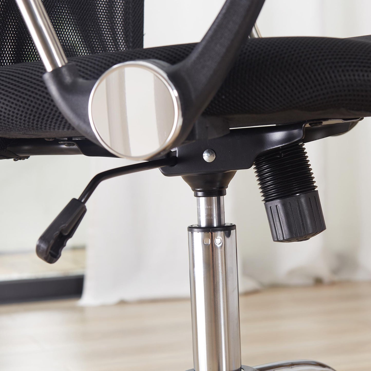 Bureaustoel – Ergonomische Stoel – Office Chair – Gamingstoel – Kantoorstoel – Verstelbare Zithoogte – Kantelfunctie – Ademend Mesh – Gevoerde Zitting – 360° Draaibaar – Zwart