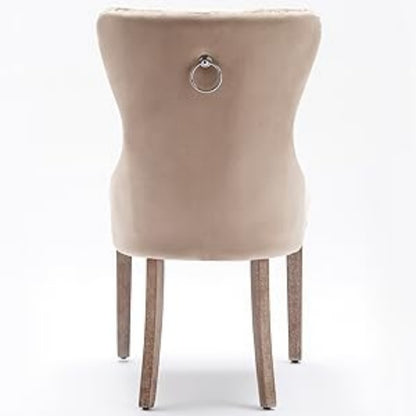 Eetkamerstoelen – Stoelen – Fauteuils – Zitmeubels – Zetels – Set van 2 Moderne Hoge Rugleuning – Comfortabele Velvet Bekleding – Ergonomisch Design