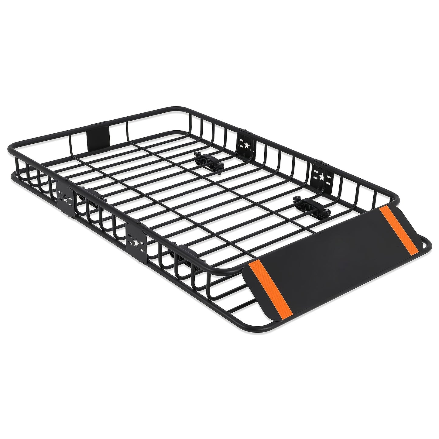 Dakkofferdrager – Dakdrager – Dakraildrager – Bagagedrager – Autodakdrager – Verstelbaar 116,8x91,4x12,7 cm – Zwart Metaal – Max. 90,7 kg Draagkracht – Eenvoudige Installatie