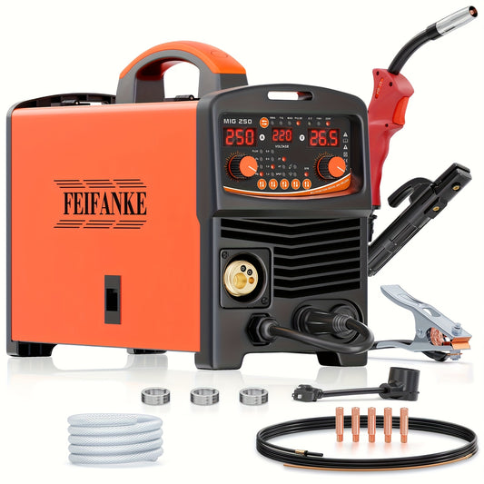6-in-1 Lasmachine – MIG Lasapparaat – Elektrode Lasmachine – TIG Lasser – Puntlasmachine – Lichtgewicht & Compact – Snelle Draadvoeding & Gasdetectie