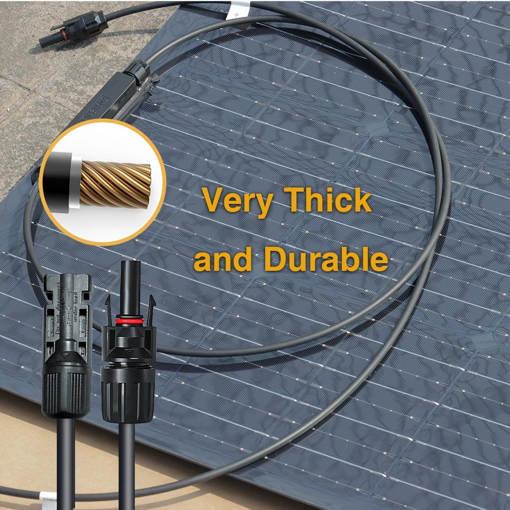 Zonnepaneel – Solar Panel – Zonnecellen – Flexibel Zonnepaneel – Batterijlader – 1000W Vermogen – Monokristallijn Silicium