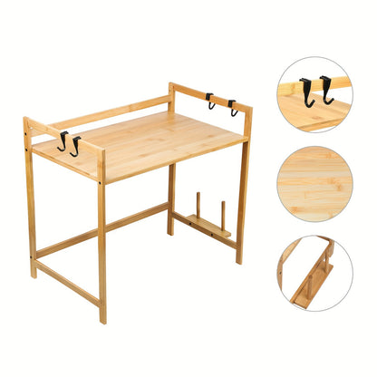 Magnetronrek – Magnetron Kast – Keukenrek – Ovenkast – Keukenkast – Bamboe – 52x30x35 cm – Duurzaam En Stevig