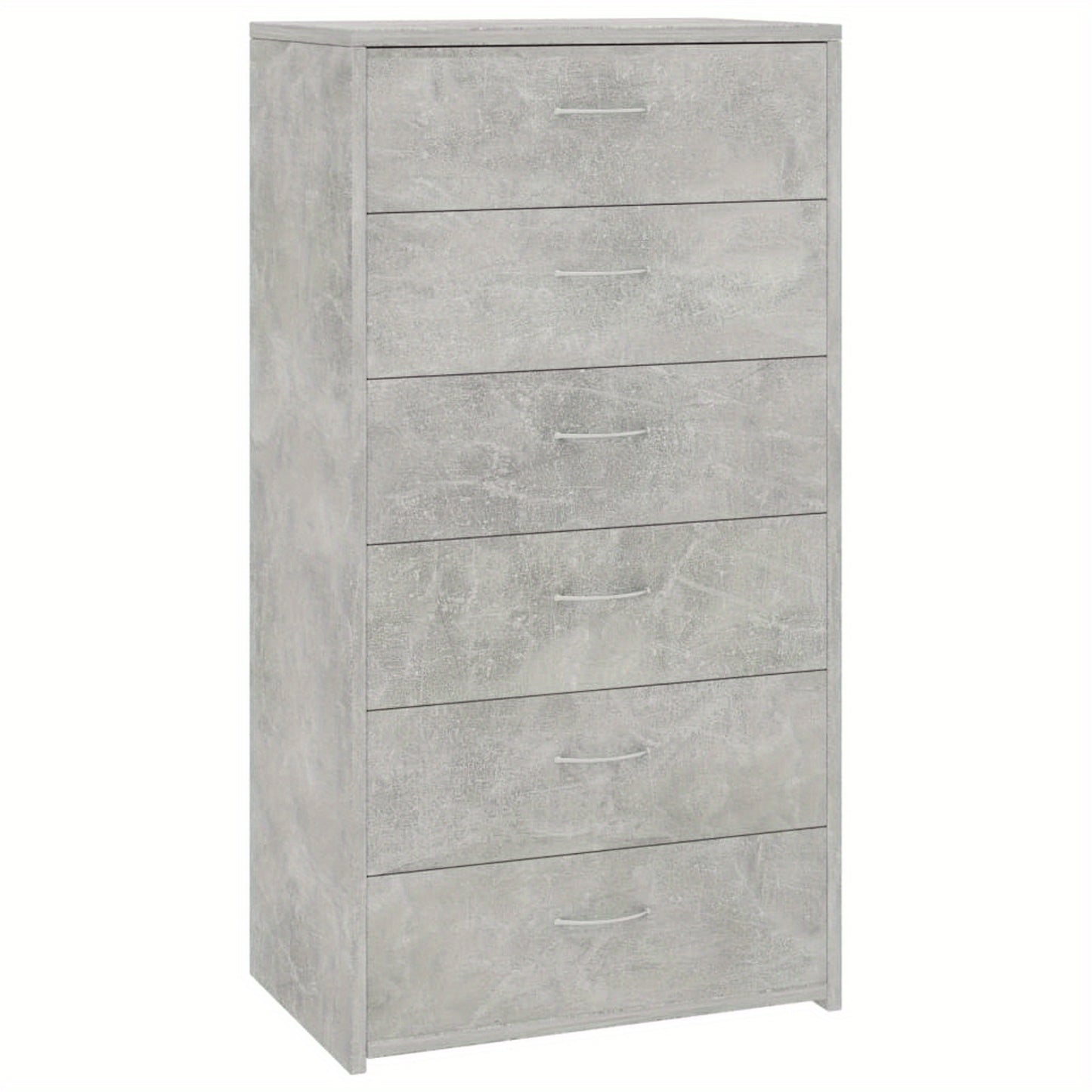 Sideboard – Dressoir – Opbergkast – Kast – Ladenkast – Betonlook – 6 Lades – Compact 50x34x96 cm – Duurzaam Engineered Wood