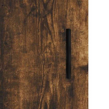 Classic Hardwood Dining Cabinet with Lockable Doors - 69.5x34x90cm Large Core Board Storage Sideboard, Finish, No Electricity Needed