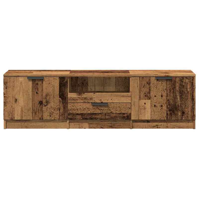 tv-meubel – tv-kast – tv-dressoir – televisie meubel – media meubel – Hardhout – 140x35x40 cm – Ruime Opbergruimte