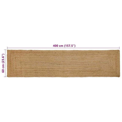 Tapijt Beige 60 x 400 cm Jute