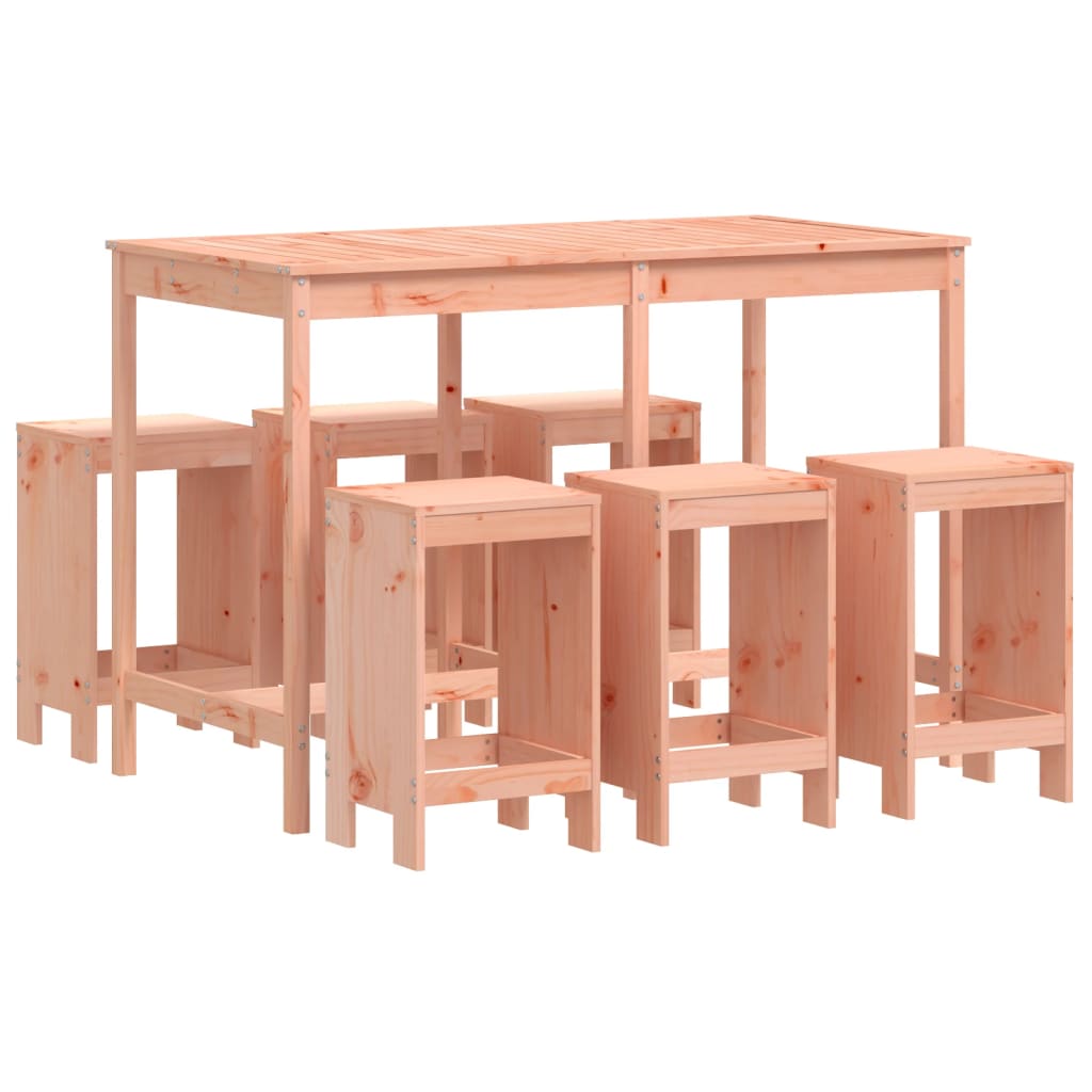 Tuinbarset – Buitenbarset – Bartafelset – Barmeubel – Douglas Vurenhout – Massief Hout – Compact Design – Weerbestendig